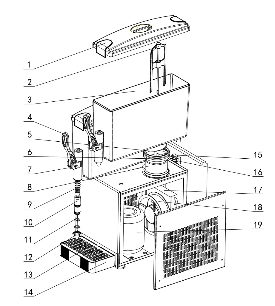 Parts diagram and component identification