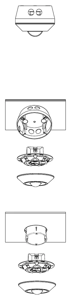 Installation methods for surface and recessed mounting.