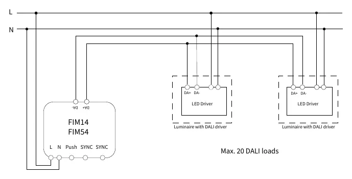 Wiring diagram for a single sensor setup.