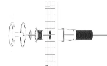 Exploded view of installation components