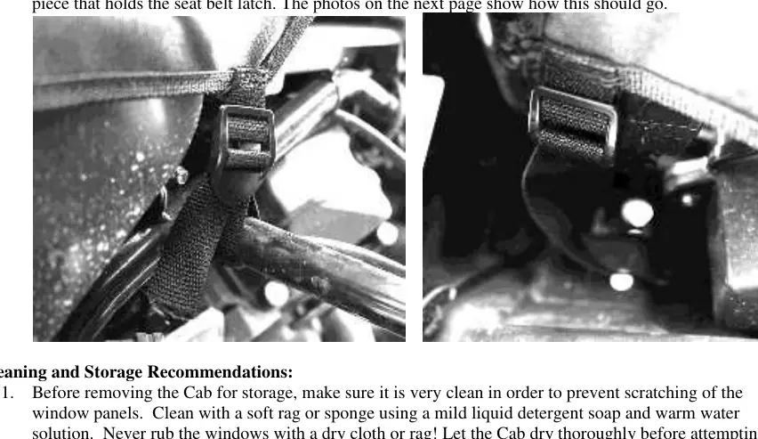Ladder lock buckle strap attachment