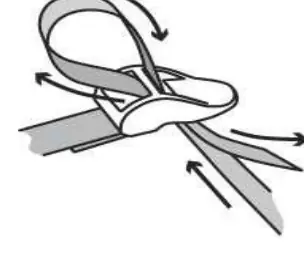 Buckle lacing diagram