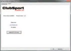 Firmware update screen