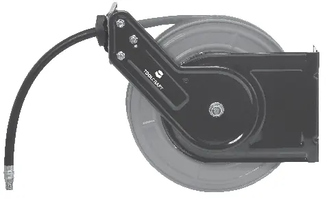 Operating elements of the hose reel