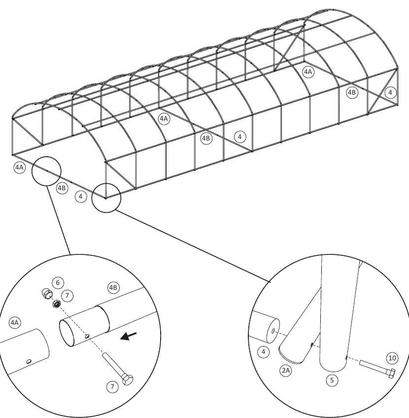 Installing base support bars