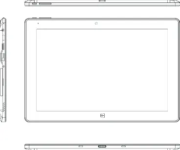 Tablet port and button layout