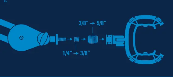 Adapter installation diagram