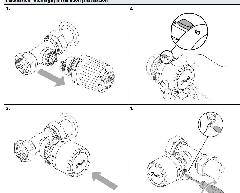 Mounting steps for the sensor