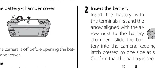 Inserting the battery
