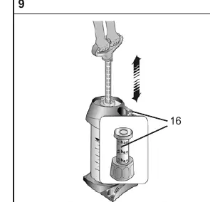 Pumping and pressure gauge