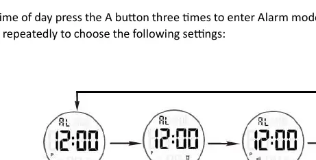 Alarm mode settings