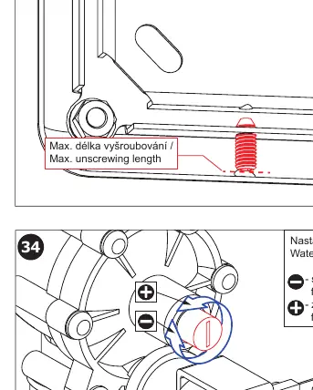 Water flow adjustment