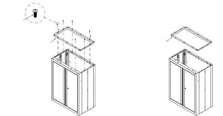 2 Door Stacking Cabinet assembly steps