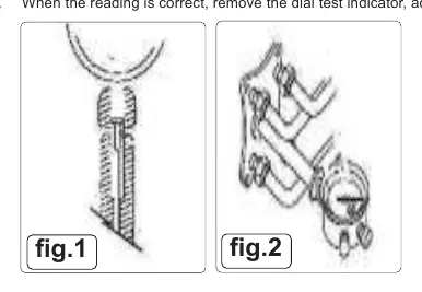 Assembly and positioning of the dial test indicator