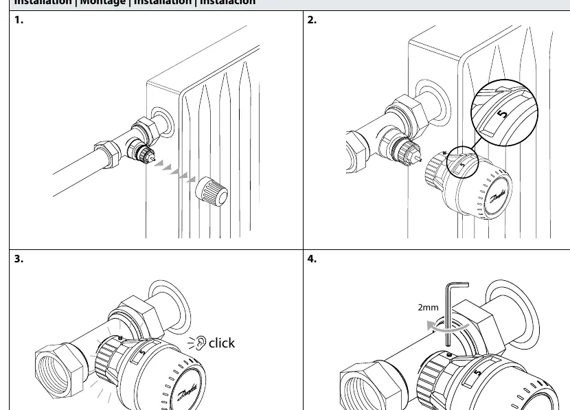 Installation steps 1-4