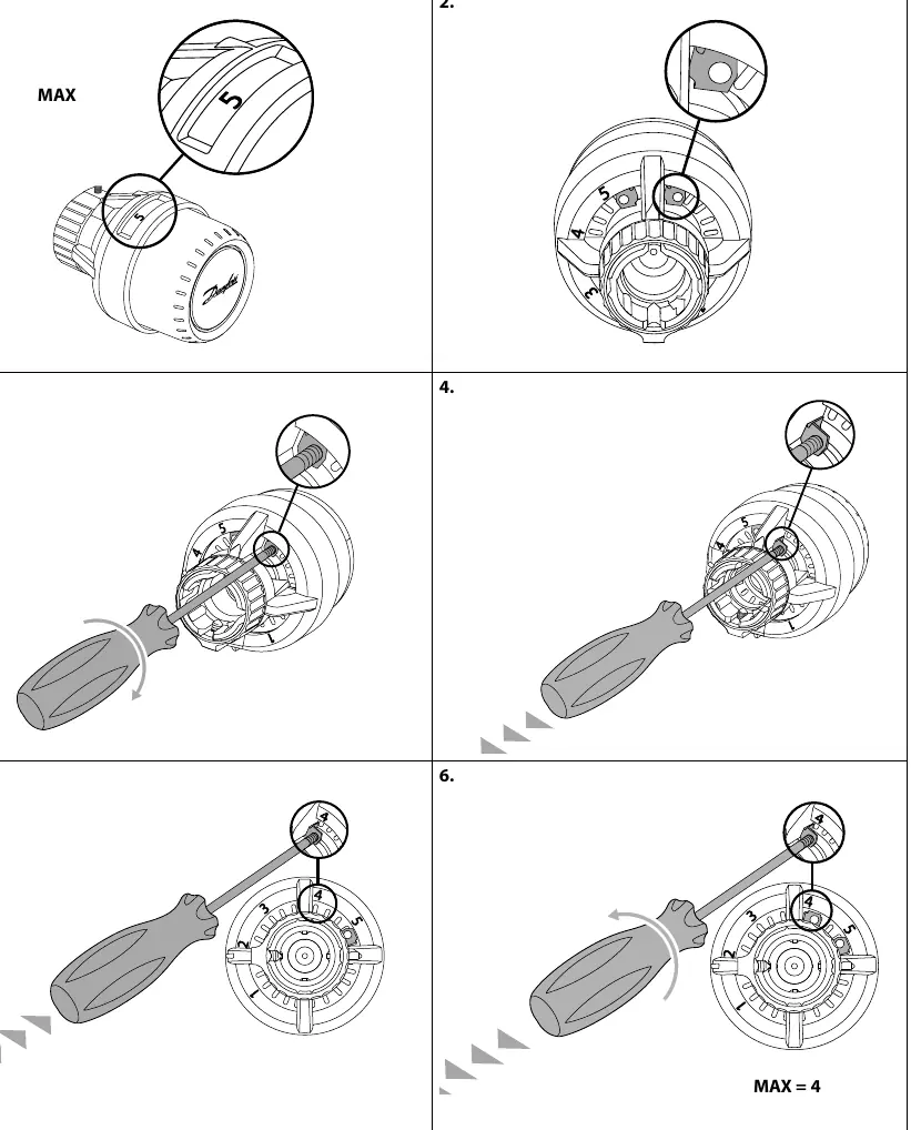Maximum temperature limitation procedure