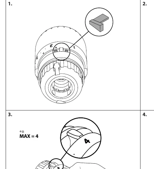 Setting the maximum temperature limit