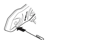 Location of the pin-hole reset button