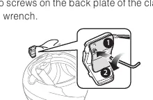 Loosening the clamp unit screws