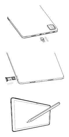 MicroSD card and stylus usage