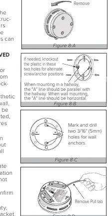 Figure 8-A, 8-B, 8-C, 8-D: Installation steps