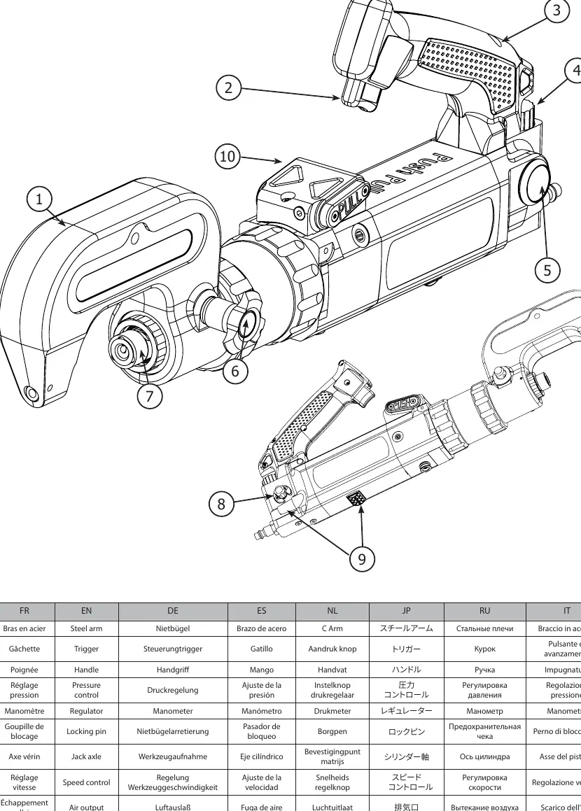 Machine parts identification