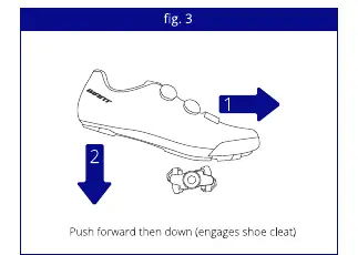 Engaging the pedal
