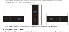 Unit orientation and display rotation