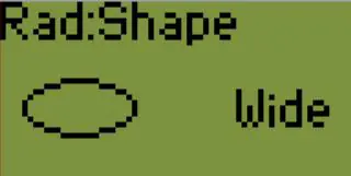Radar shape setting