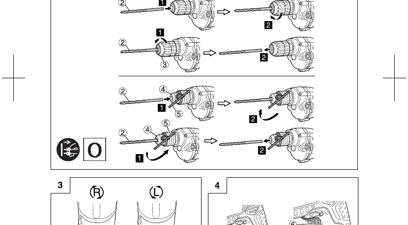 Mounting and dismounting the bit