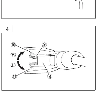 Fig 4: Rotational change lever (R/L)