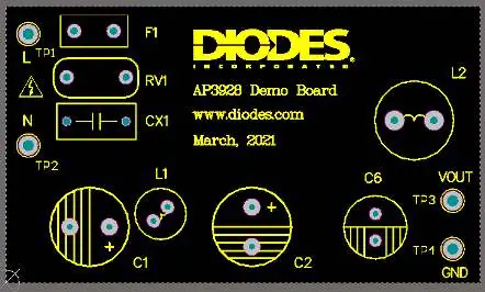 PCB Board Layout Top View