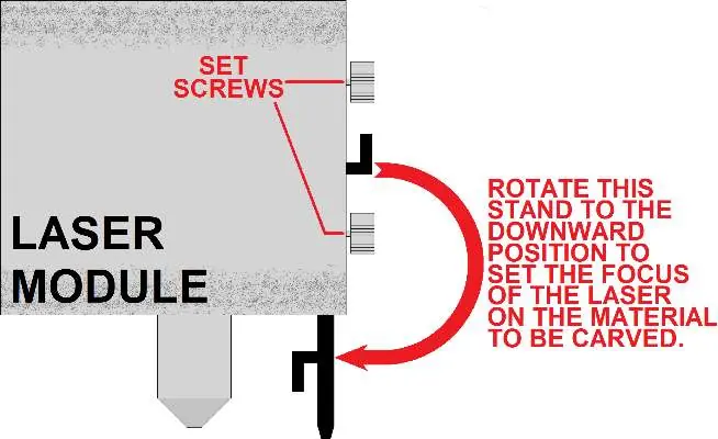 Laser module height adjustment