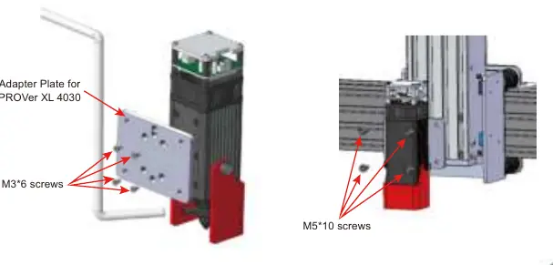 Installation of the laser module on PROVer XL 4030.