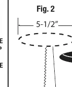Hole cutting dimensions (5-1/2")