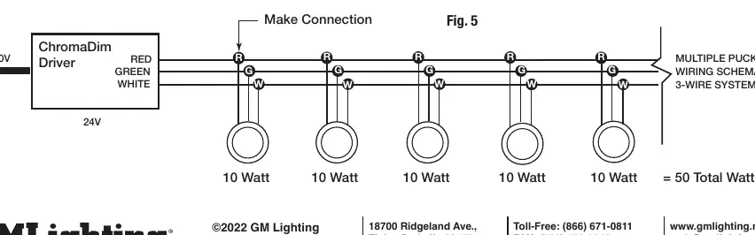 Multiple puck wiring schematic
