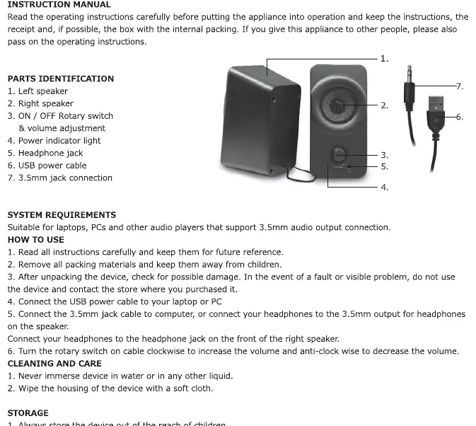 Installation diagram from the manual