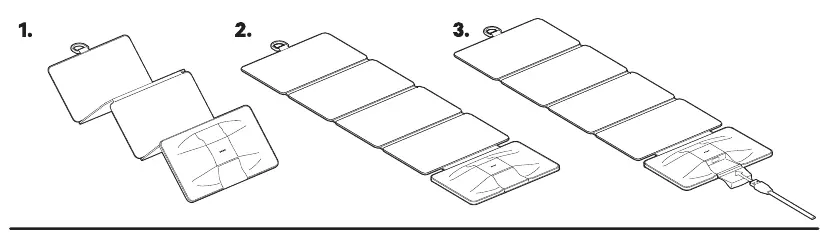 Unfolding process and optimal solar panel positioning.