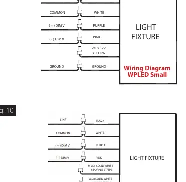 Wiring diagram for WPLED Small