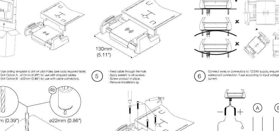 Installation steps for the ROKK Wireless Nano