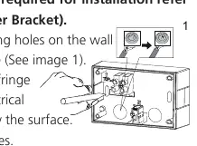 Installation steps using the back box