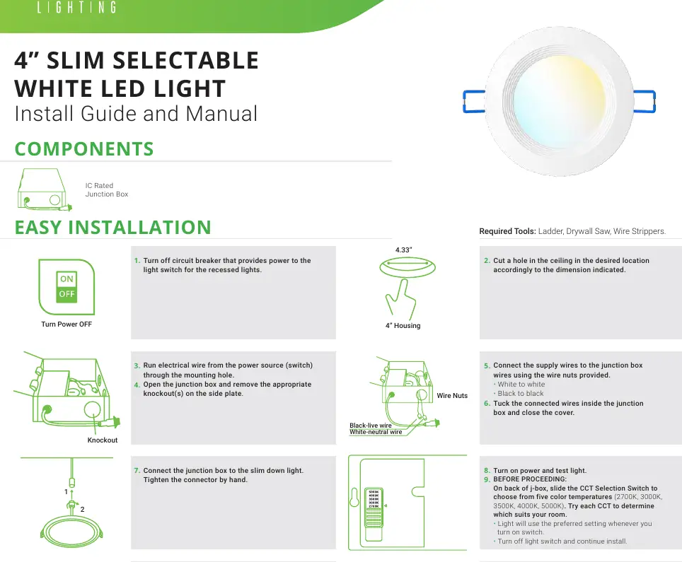 Installation diagram from the manual