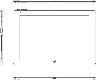Tablet key layout and port identification