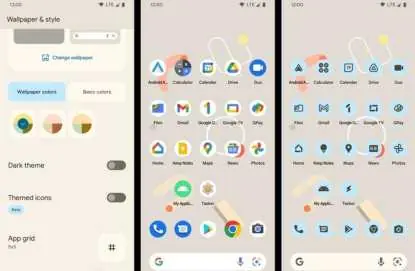 Wallpaper and style settings