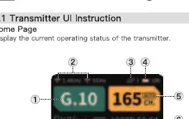 Transmitter UI home page