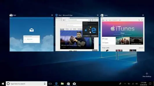 Multitasking interface