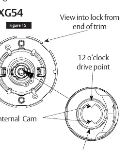 Internal cam alignment for lock timing.