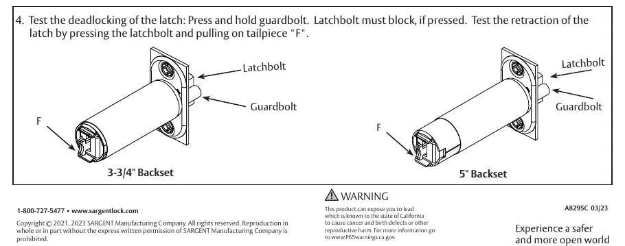 Step 4: Test the deadlocking of the latch