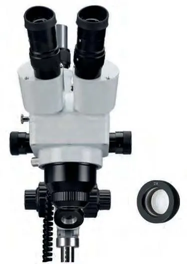 Attaching the 2x additional lens