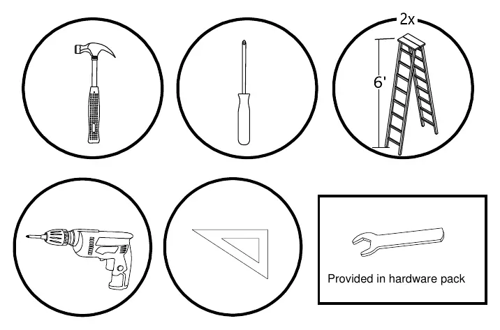 Tools needed for assembly